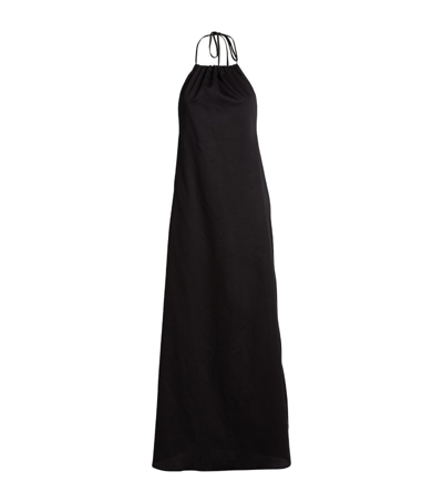 Shop Leset Halterneck Yoko Dress In Black