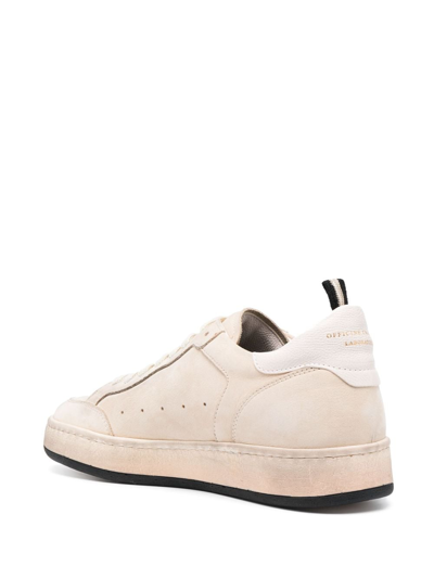Shop Officine Creative Magic 102 Leather Sneakers In Neutrals