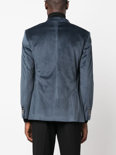 丝绒双排扣西装夹克