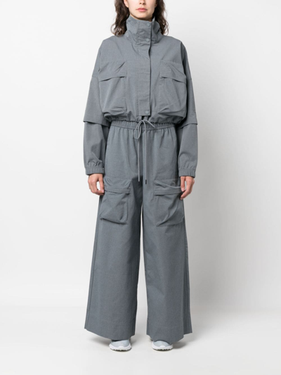 Nike Ripstop Detachable-sleeve Jacket In Blue