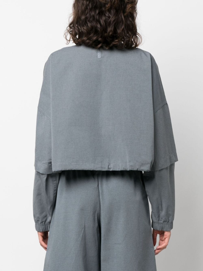 Nike Ripstop Detachable-sleeve Jacket In Blue