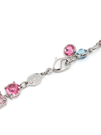 Swarovski Gema Mixed-crystals Bracelet In Silver