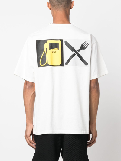 Shop Magliano Graphic-print Cotton T-shirt In White