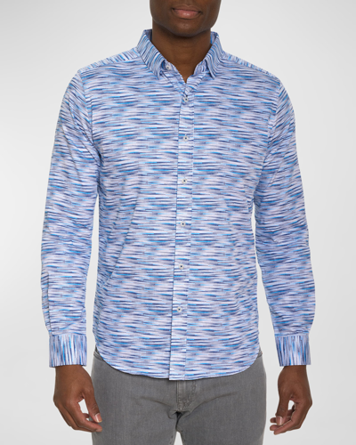 Shop Robert Graham Men's Moretti Slim Fit Sport Shirt In Blue