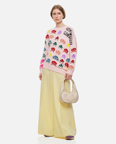 Shop Stella Mccartney Game On Wool Jumper In Pink