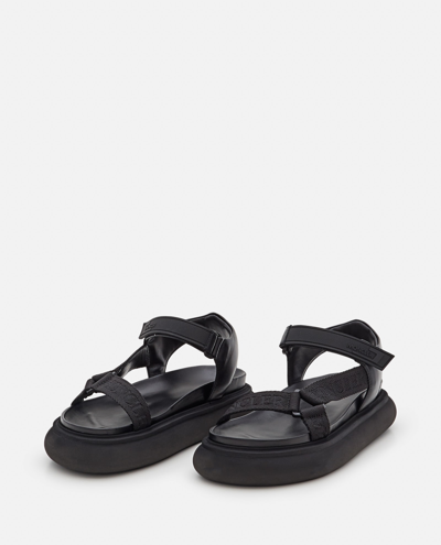 Shop Moncler Catura Sandals In Black