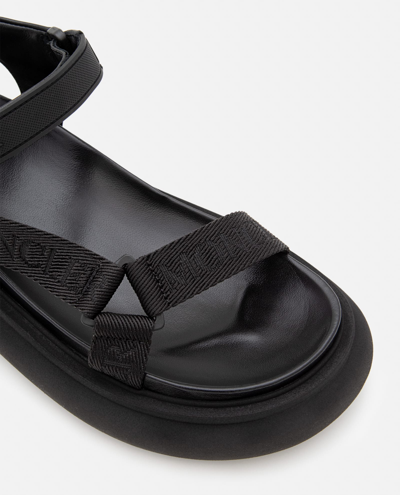 Shop Moncler Catura Sandals In Black