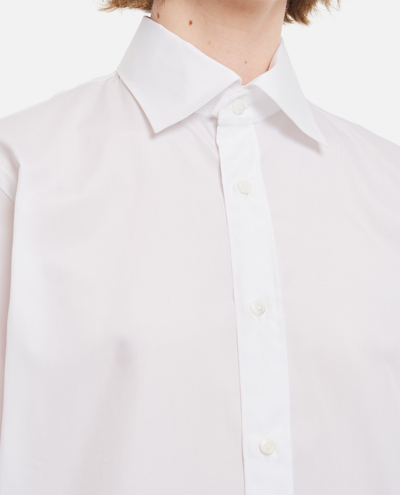 Shop Setchu Cotton Shirt In White