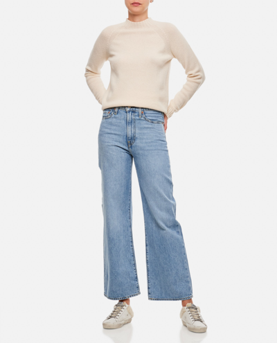 Shop Levi's Ribcage Wide Leg Jeans In Clear Blue