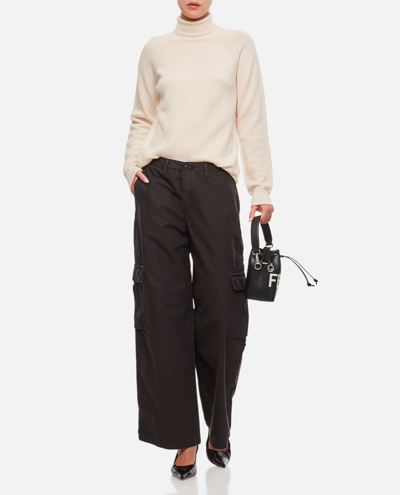 Drumohr Woman Turtleneck Cream Size Xl Lambswool In White