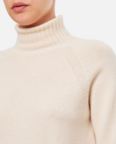 Shop Drumohr Lamswool Turtleneck Sweater In White