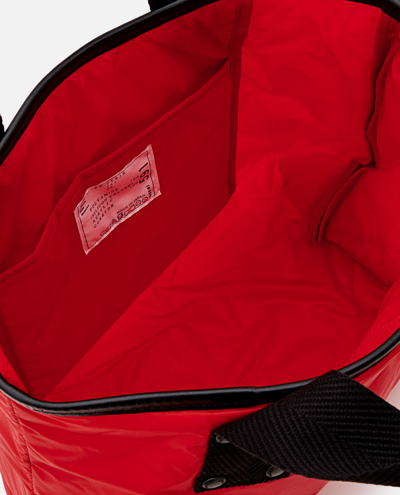 Shop Sacai Skytex Nylon Medium Tote Bag In Red