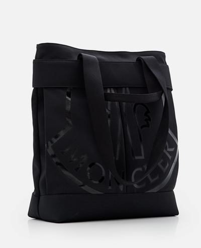Shop Moncler Small Tote Bag In Black