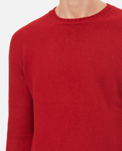 Drumohr Crewneck Wool Sweater In Red