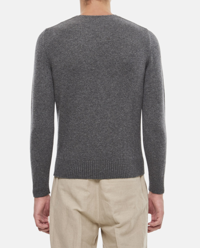 Shop Drumohr Crewneck Cashmere Sweater In Grey