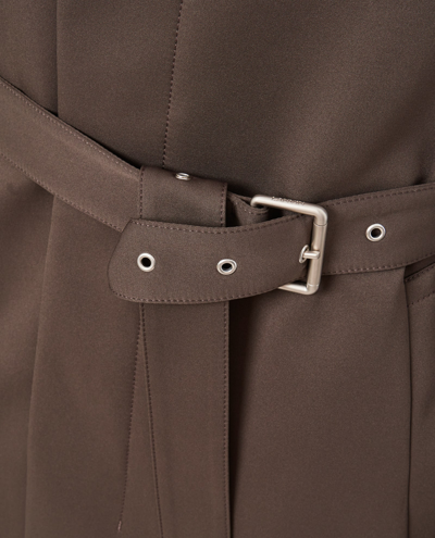 Shop Lanvin Raincoat In Technical Tailoring In Grey