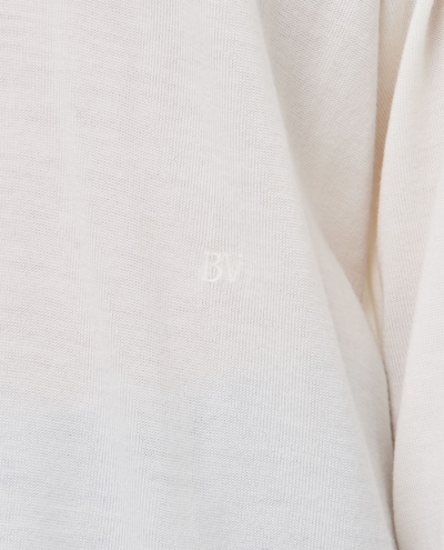 Shop Bottega Veneta Classic Wool Sweater In White
