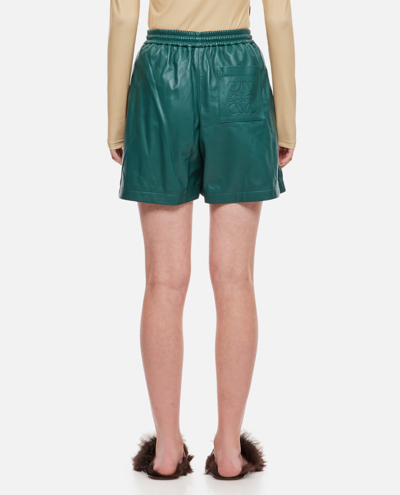 Shop Loewe Elasticated Shorts In Green
