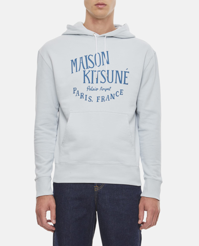 Shop Maison Kitsuné Palais Royal Classic Hoodie In Clear Blue