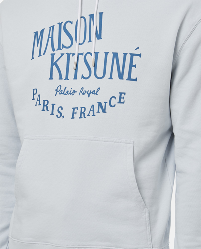 Shop Maison Kitsuné Palais Royal Classic Hoodie In Clear Blue
