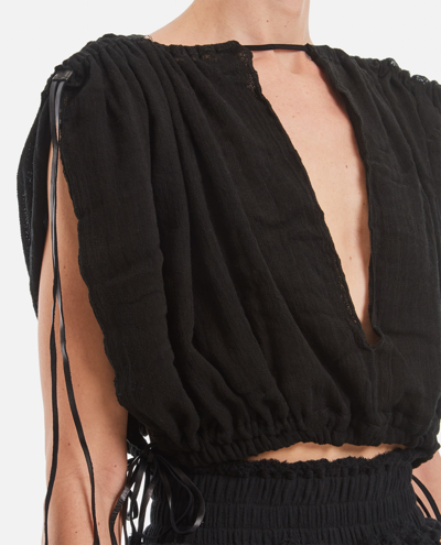 Caravana Chiople Cotton Top In Black