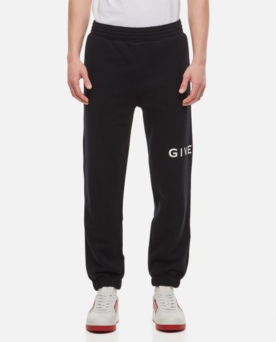 Shop Givenchy Slim Fit Cotton Jogging Pants In Black