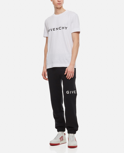 Shop Givenchy Slim Fit Cotton Jogging Pants In Black