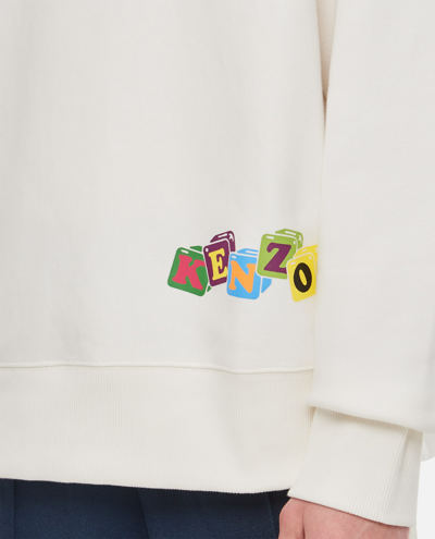 Shop Kenzo Boke Boy Oversize Sweatshirt In White