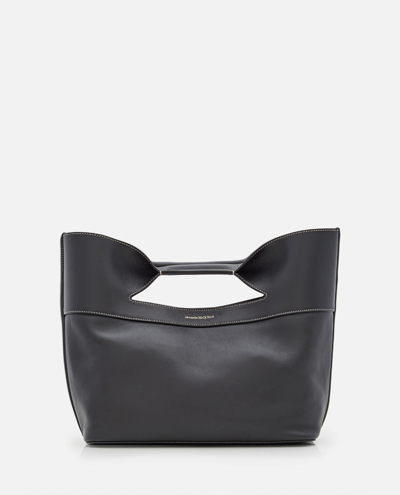 Alexander Mcqueen The Bow Small Tote In Black