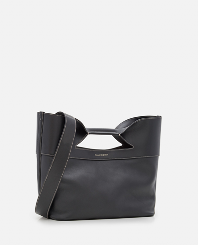 Alexander Mcqueen The Bow Small Tote In Black