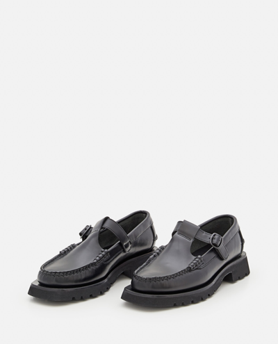 Shop Hereu 25mm Alber Sport Leather Loafers In Black