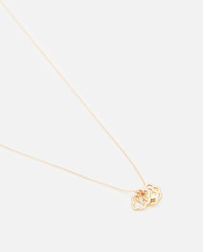 Shop Alíta 9kt Gold With Diamond Nubecita Necklace In Golden