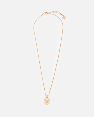 Shop Versace Necklace Metal In Golden