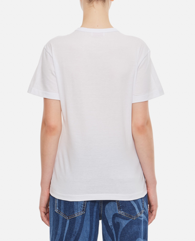 Shop Emilio Pucci Cotton Jersey T-shirt In White