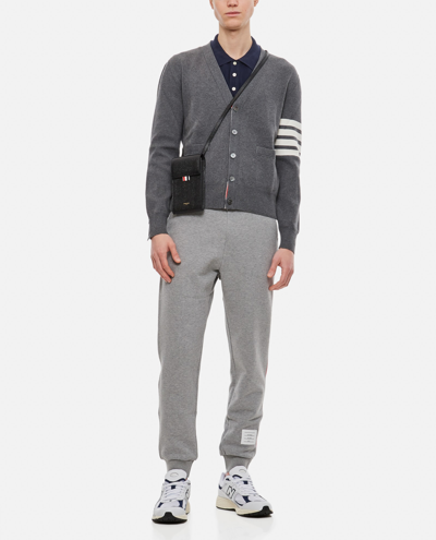 Thom Browne Gray Classic 4-bar Jersey Loopback Sweatpants In Grey