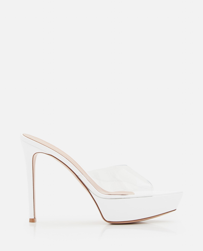 Gianvito Rossi Betty 130mm Platform Sandals In Grey