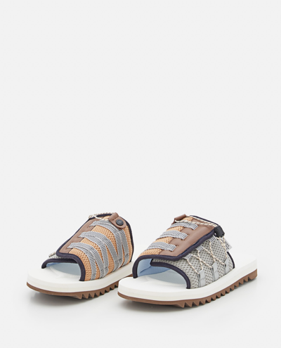 Shop Suicoke Dao-2ab Slippers In Blue