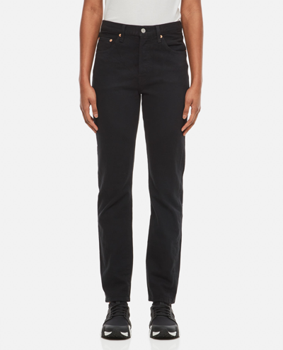 Shop Levi's 501 Crop Jeans In Black