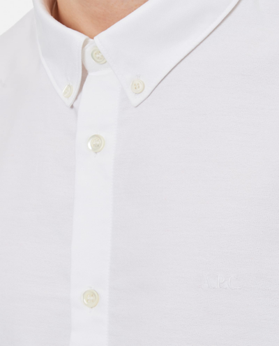 Shop Apc Greg Shirt In White