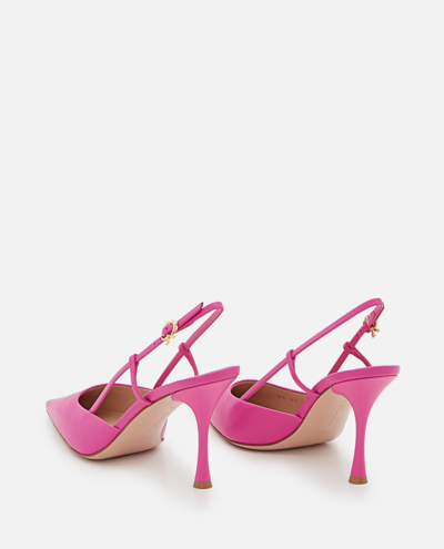 Shop Gianvito Rossi 85mm Ascent Leather Pumps In Pink