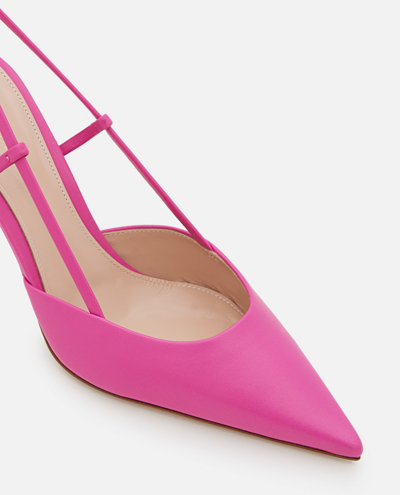 Shop Gianvito Rossi 85mm Ascent Leather Pumps In Pink