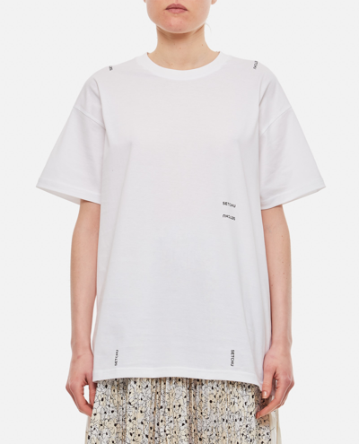 Shop Setchu Origami T-shirt In White