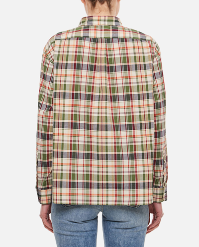 Shop Polo Ralph Lauren Long Sleeve Button Front Shirt In Multicolour
