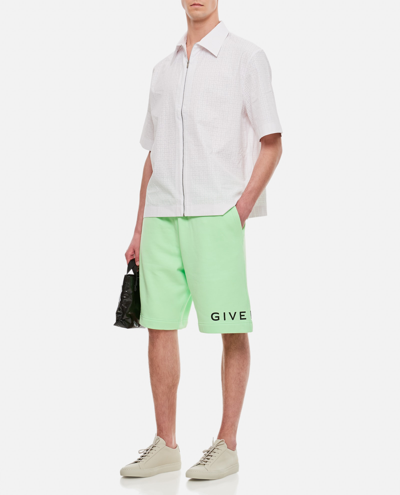 Shop Givenchy Boxy Fit Short In Green