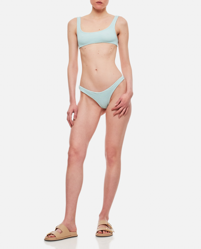 Shop Reina Olga Ginny Scrunch Bikini Set In Blue