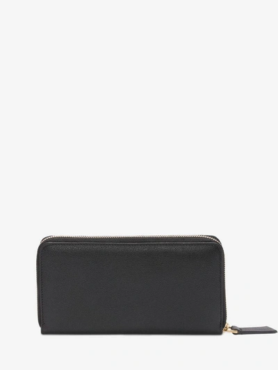 Shop Alexander Mcqueen Calf Leather Insignia Continental Wallet