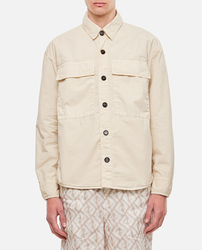 President's Shirt Tack Ps Cotton Nylon Stone Dye In Beige