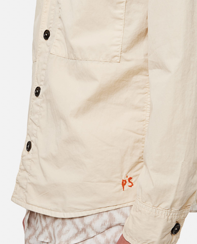 President's Shirt Tack Ps Cotton Nylon Stone Dye In Beige