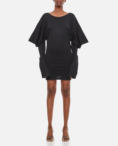 Shop Setchu Origami Jersey Dress In Black