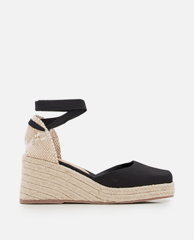 Shop Castaã±er 80mm Tina Wedge In Black